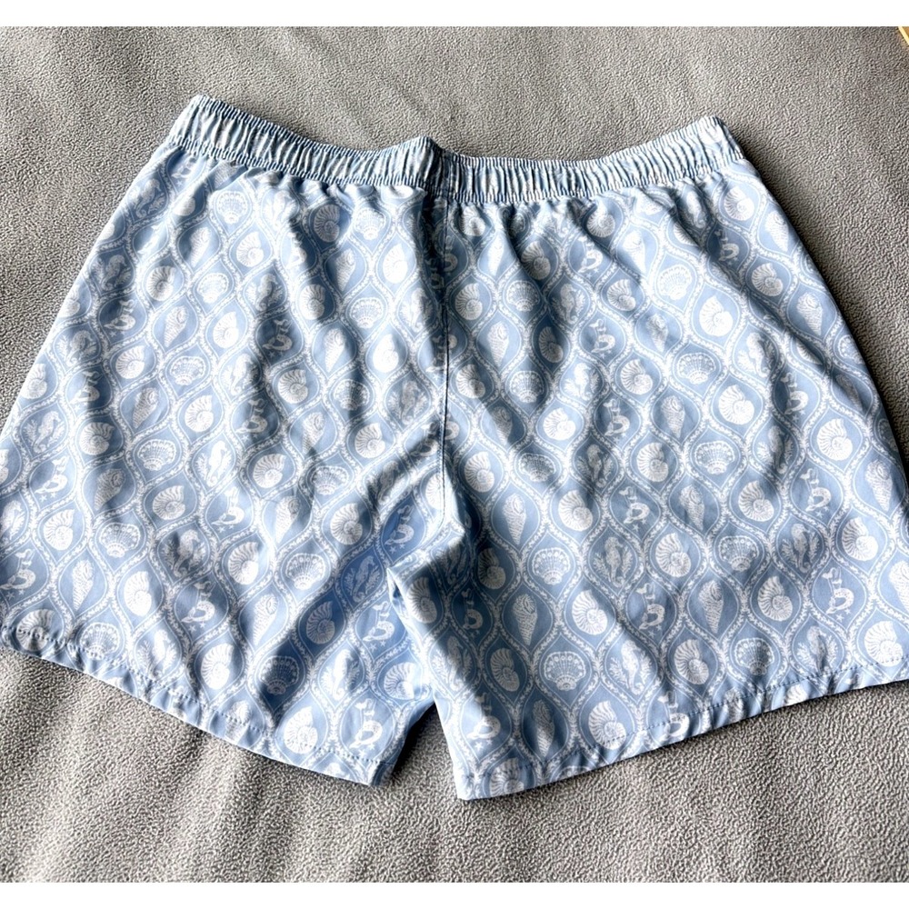 Hollister Swim Shorts Mens XL Y2K Seashell Shorts 5.5 Inseam Lined Elastic Waist